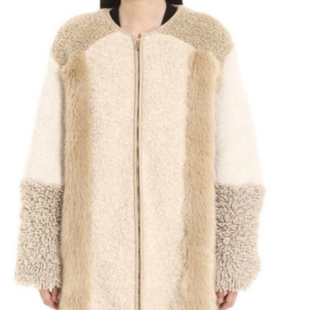 NWT Stella McCartney Faux Fur Coat Sz. 40